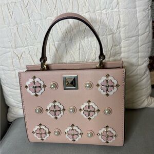 Kate Spade Pink Crossbody Bag with Floral Accents